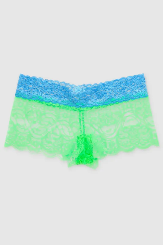 Boxer de encaje bicolor sold by Shasa