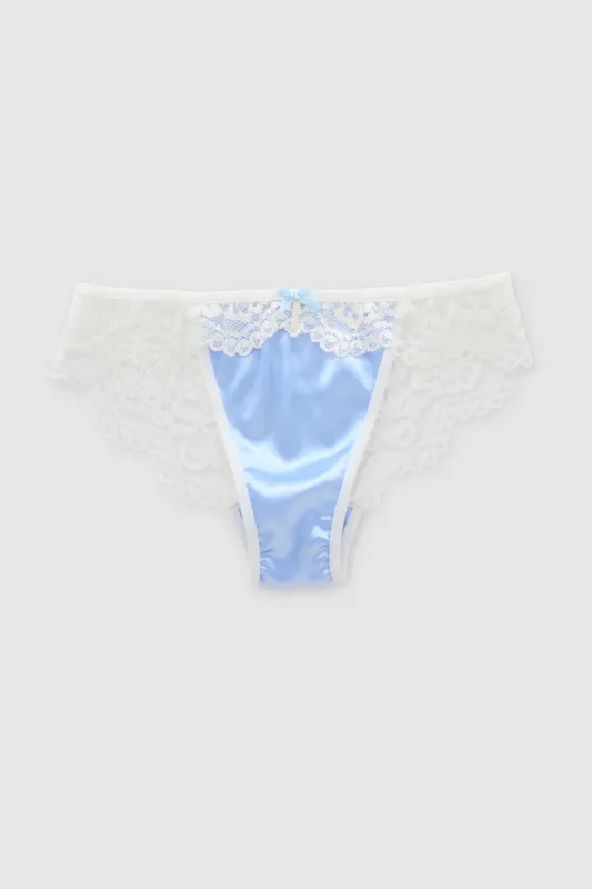 Bikini satin encaje trasero sold by Shasa