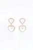 Aretes Perlas Corazon sold by Shasa