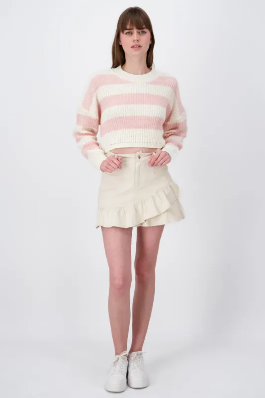 Falda denim olan cruzado sold by Shasa