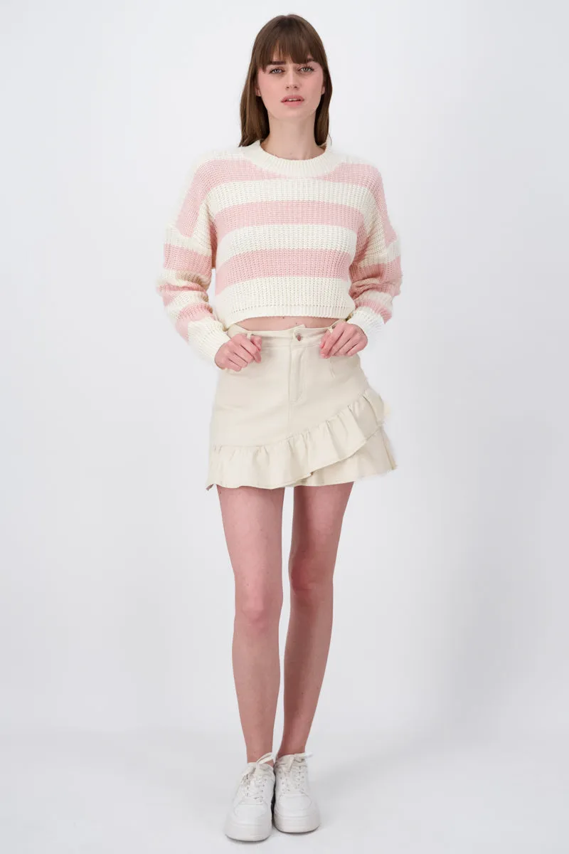 Falda denim olan cruzado sold by Shasa