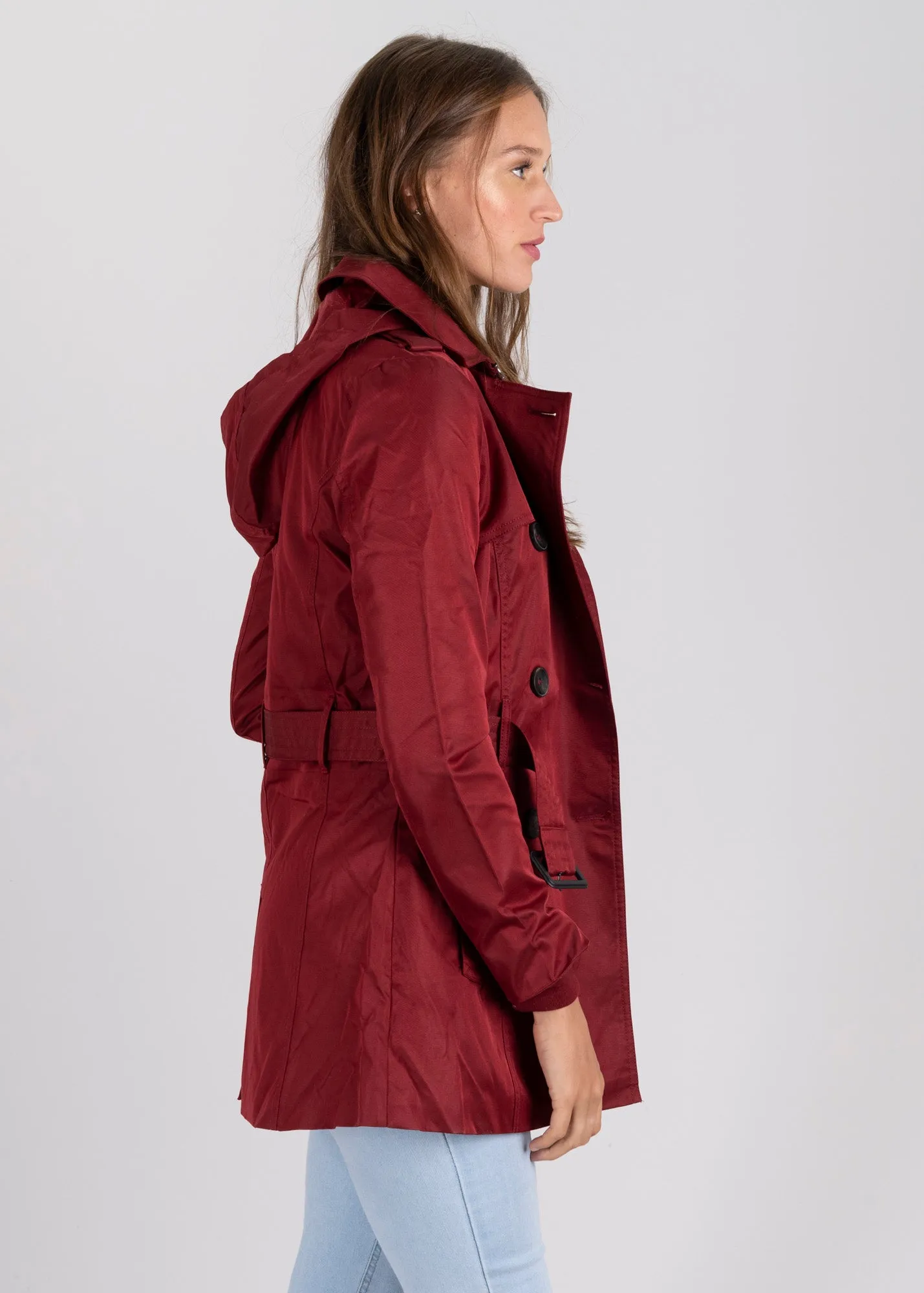 Gabardina corta cinturón botones sold by Shasa product image thumbnail 2