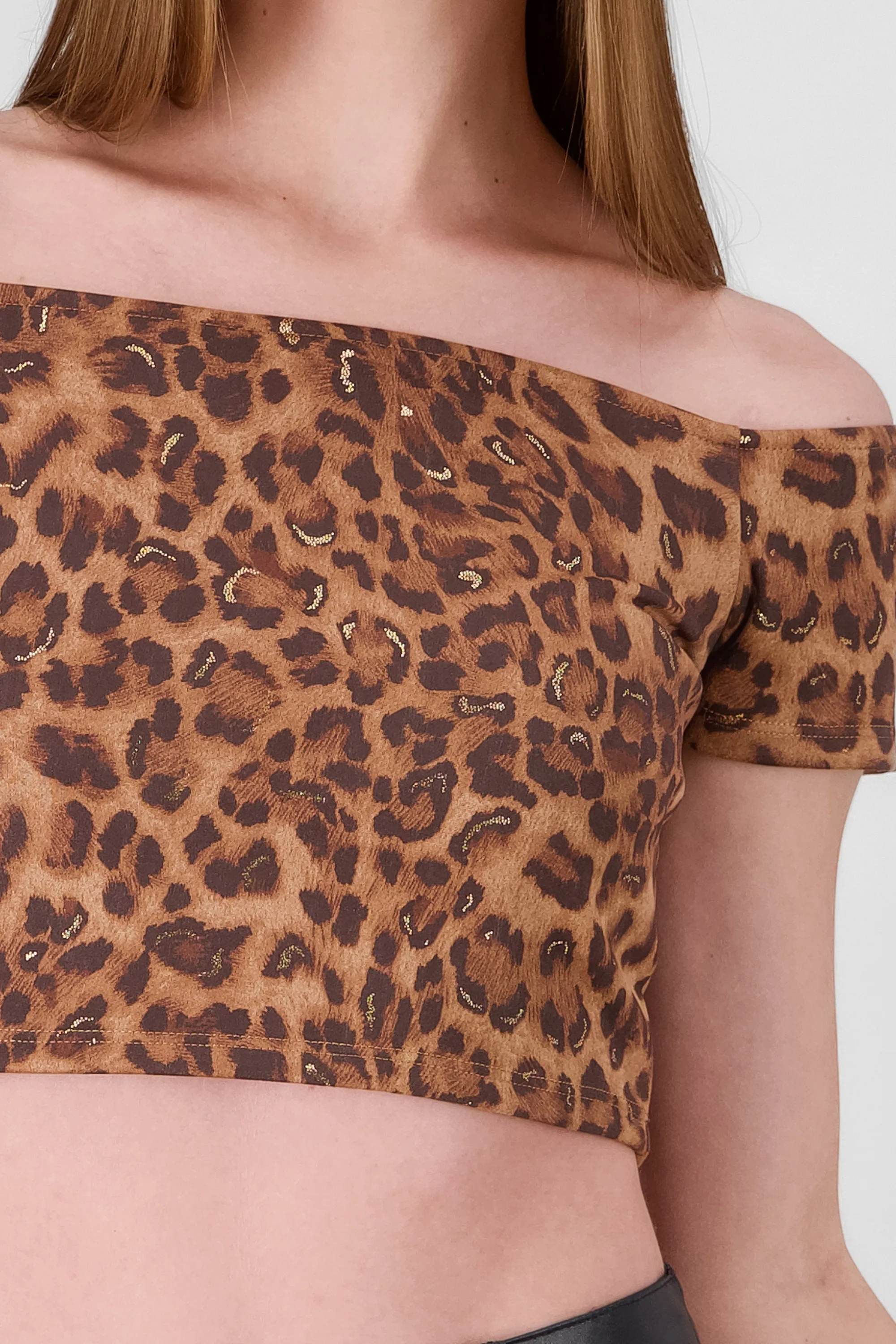 Crop top manga corta animal print sold by Shasa product image thumbnail 5