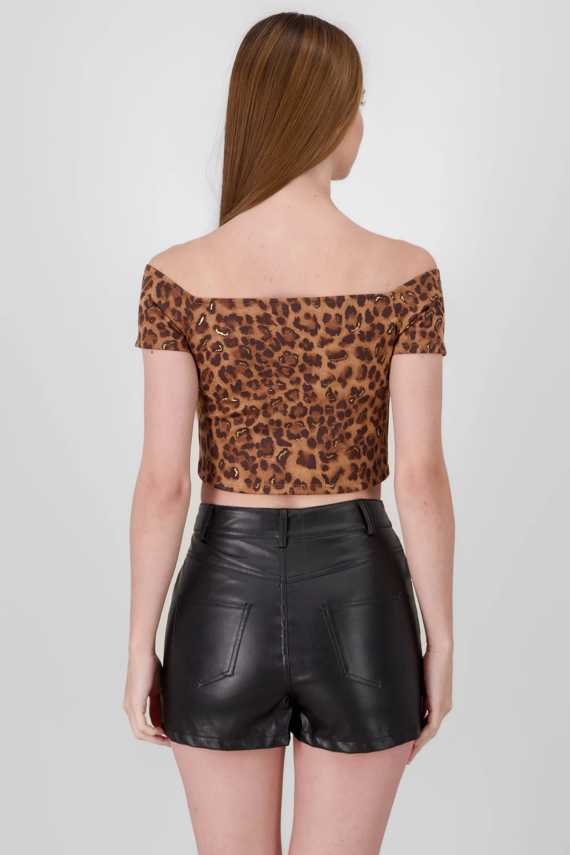 Crop top manga corta animal print sold by Shasa product image thumbnail 4