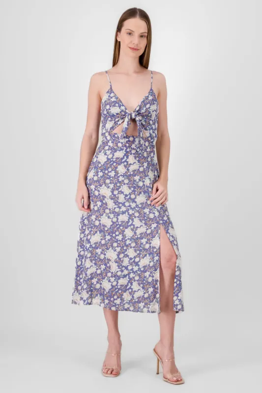 Vestido maxi escote con nudo cutout sold by Shasa