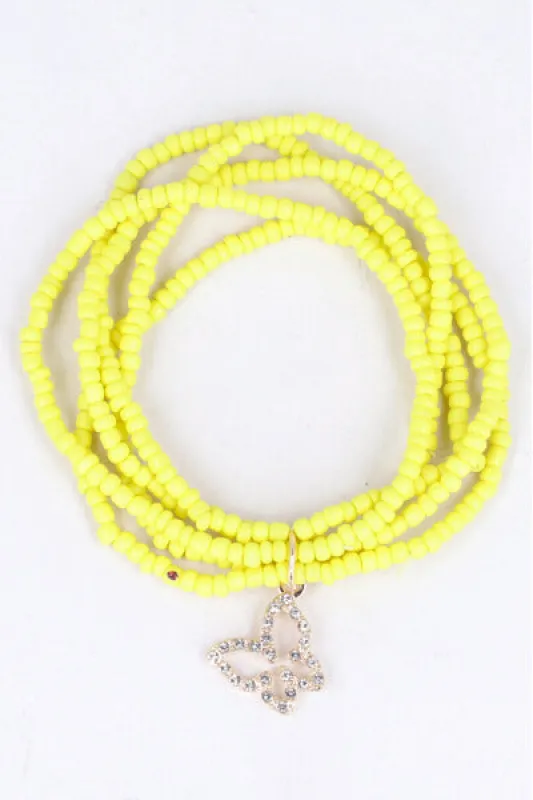 Pulsera 2L Beads Mariposa sold by Shasa