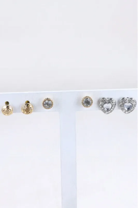 3Pr Aretes Corazon Brillos sold by Shasa