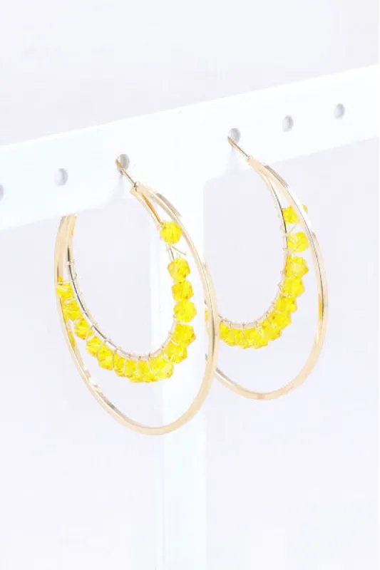 Arracadas 2L Beads Color sold by Shasa