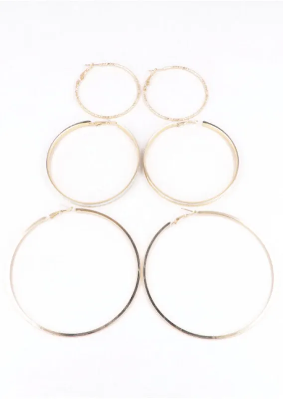 3 Pares Arracadas Planas Glitter sold by Shasa