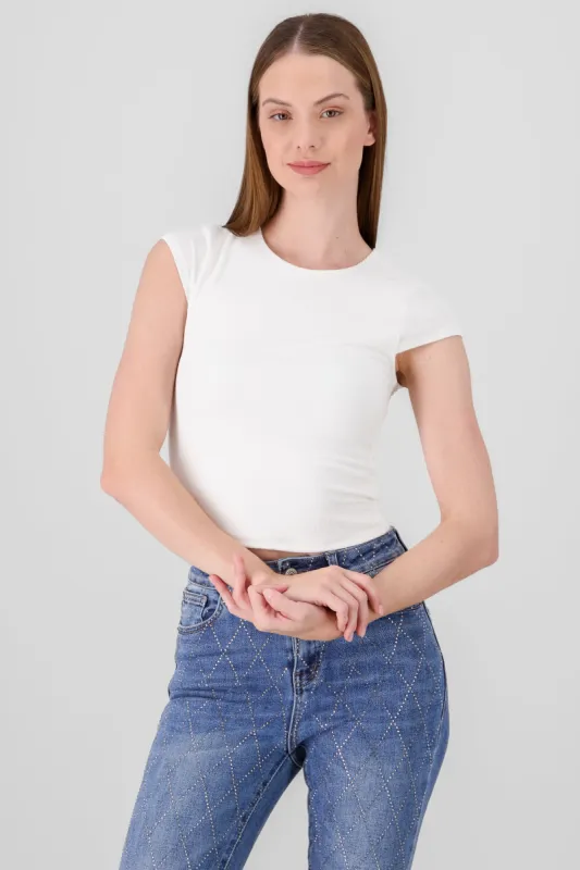 Top manga corta doble tela sold by Shasa