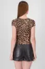 Top escote cuadrado leopardo sold by Shasa