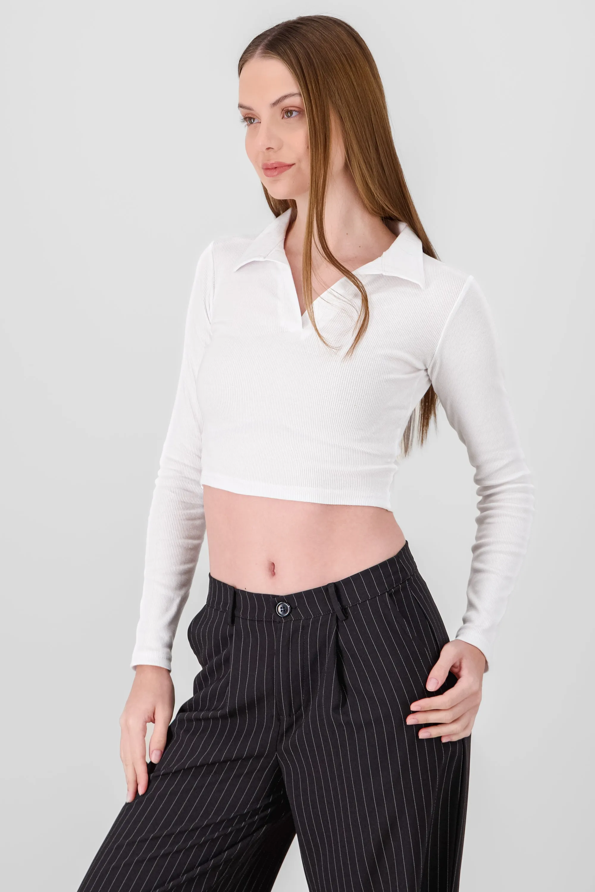 Top polo liso manga larga sold by Shasa product image thumbnail 3