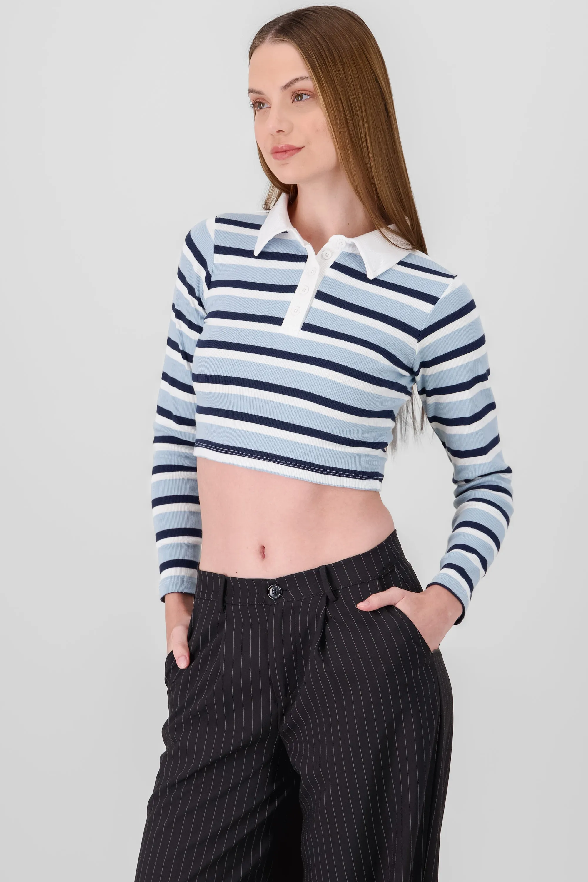 Top polo rayas manga larga sold by Shasa product image thumbnail 3