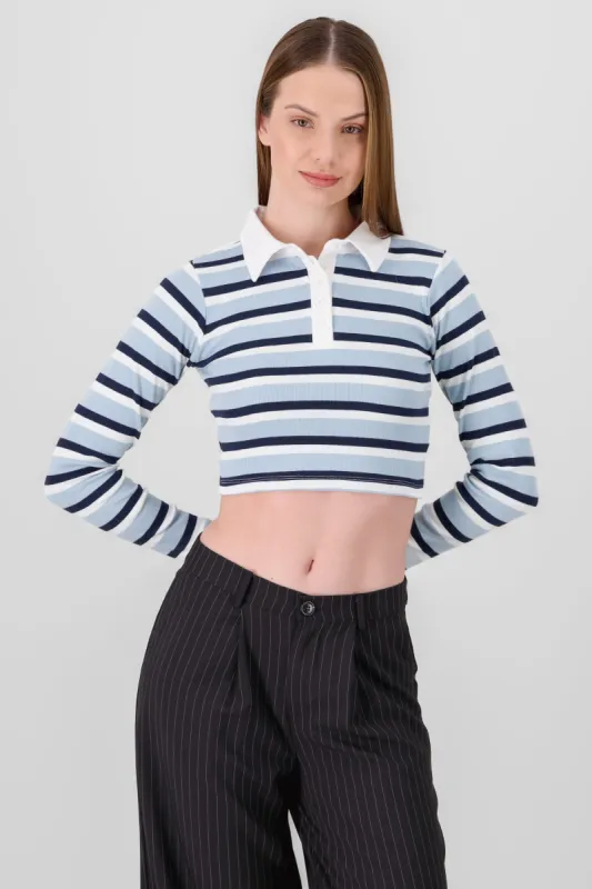 Top polo rayas manga larga sold by Shasa