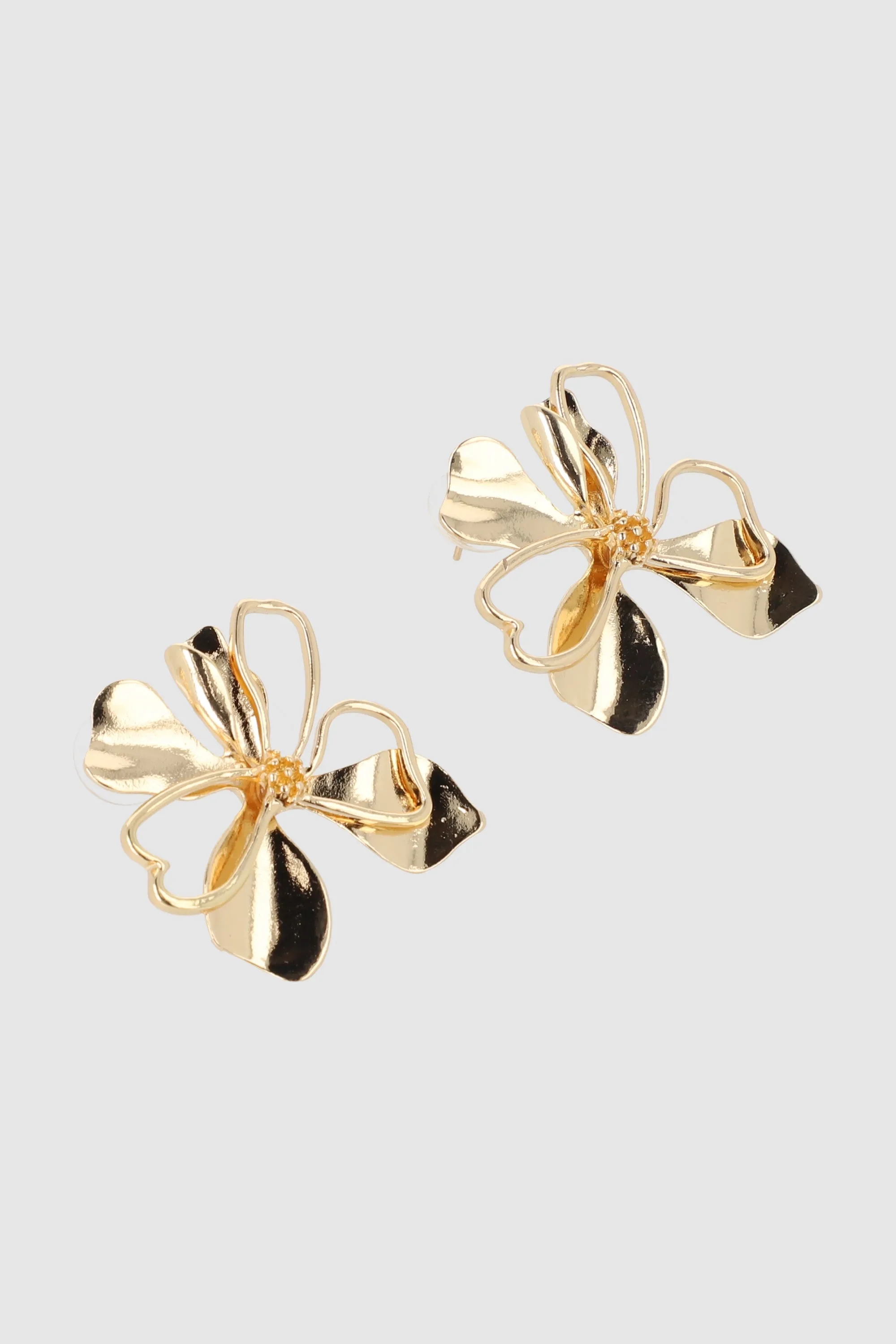 Aretes flor metalica sold by Shasa product image thumbnail 2