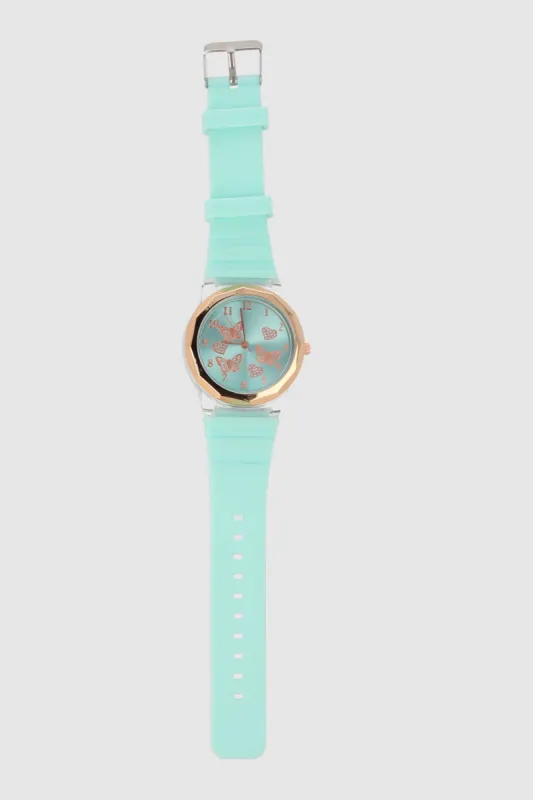 RELOJ MONOCROMATICO MARIPOSAS made by Shasa
