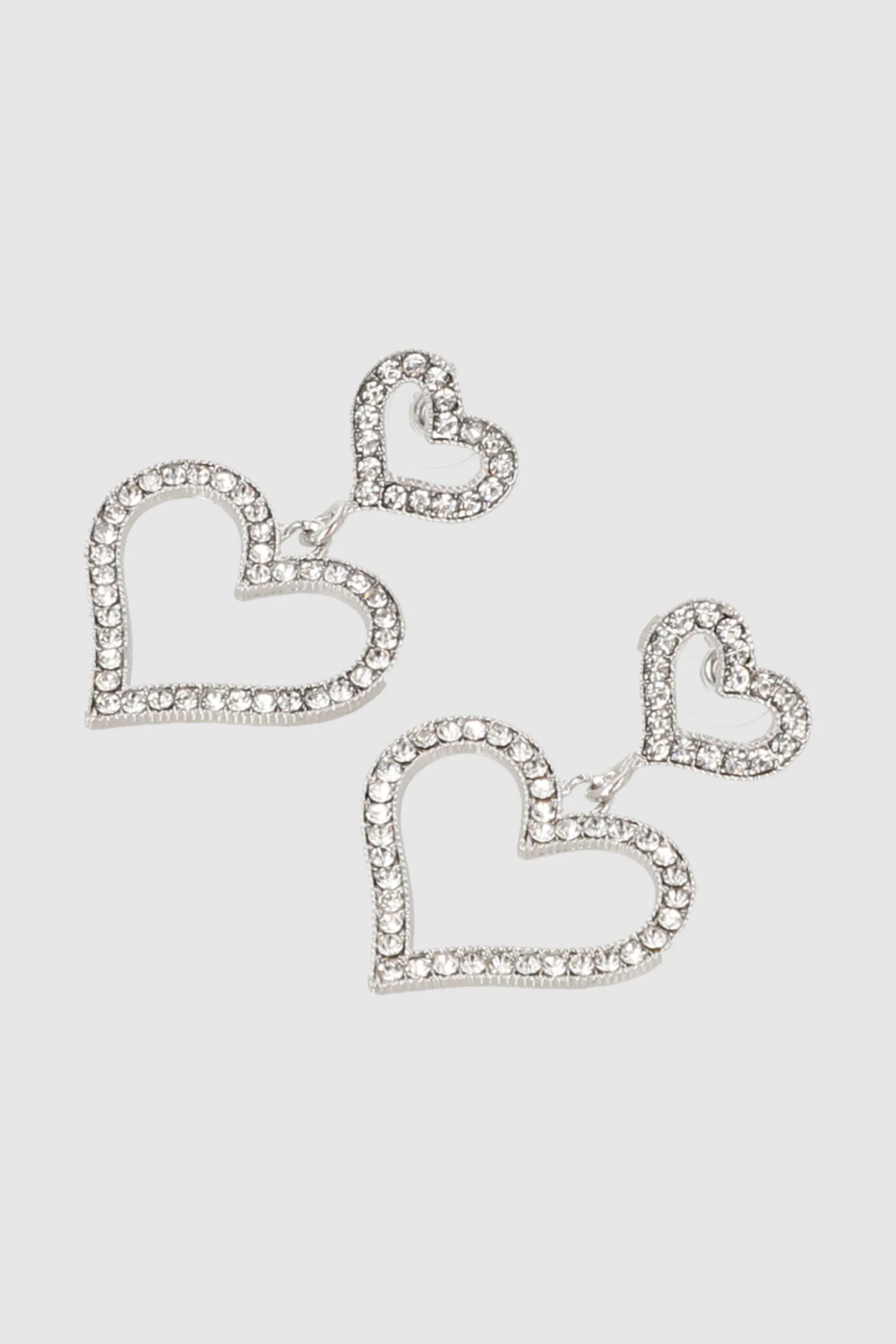 Aretes doble corazon brillos sold by Shasa product image thumbnail 2