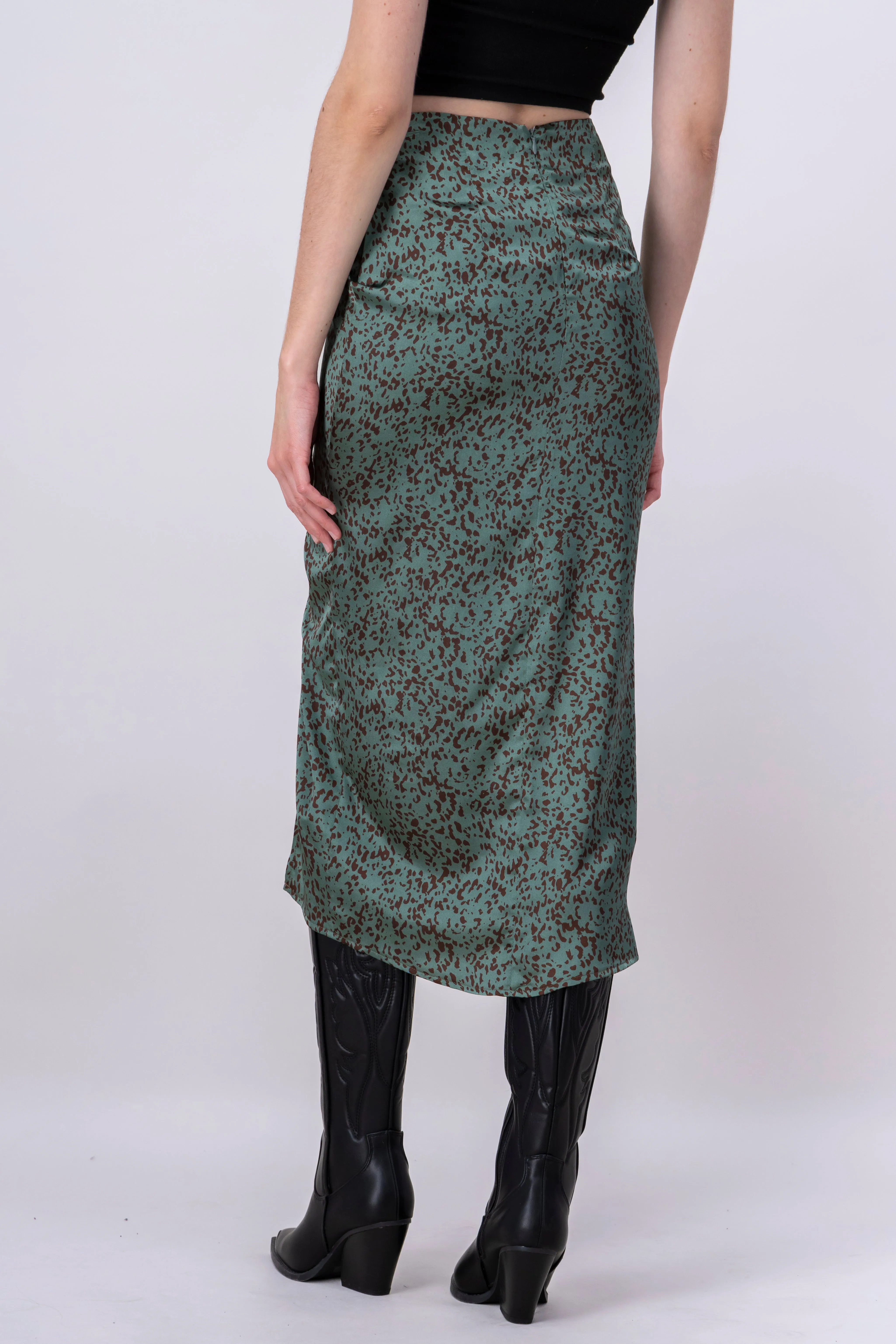 Falda midi fruncido abertura sold by Shasa product image thumbnail 4