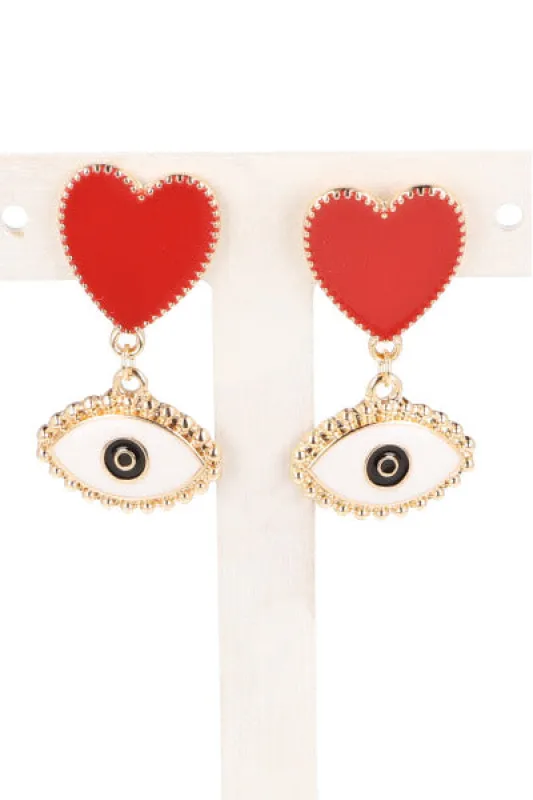 Aretes Corazon Ojo sold by Shasa