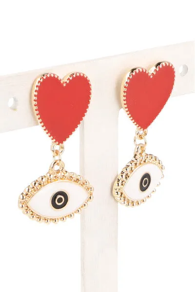 Aretes Corazon Ojo sold by Shasa product image thumbnail 2