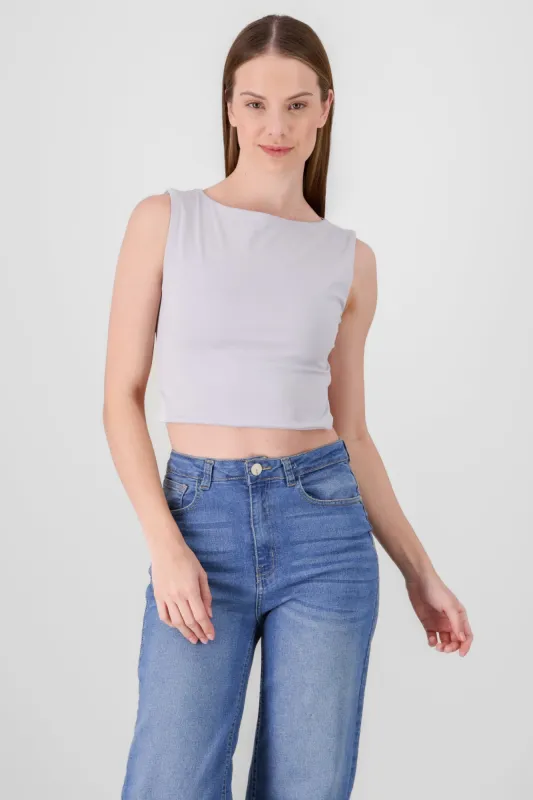 Top sin manga espalda abierta sold by Shasa