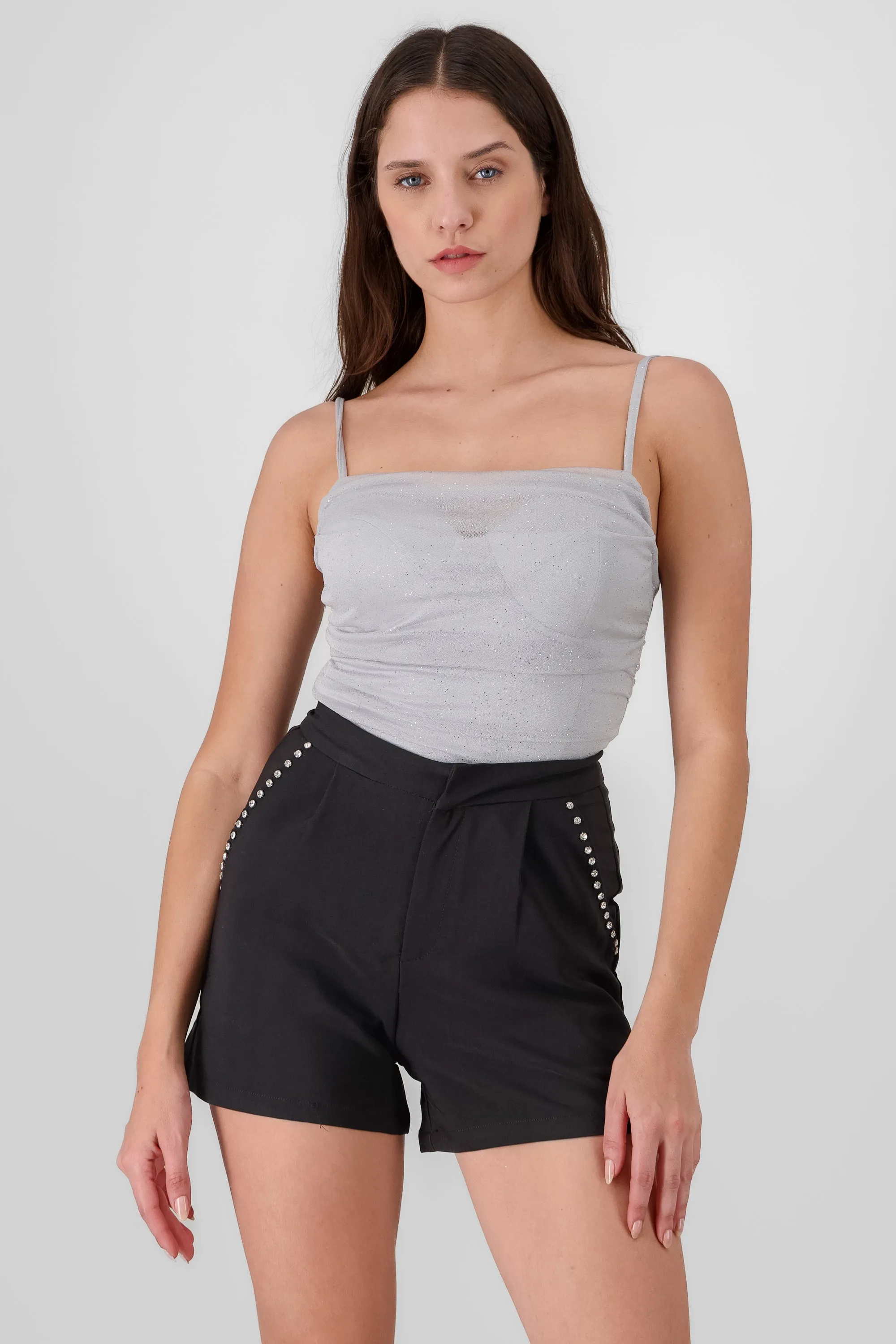 Bodysuit con cuello cascada de brillos sold by Shasa product image thumbnail 2