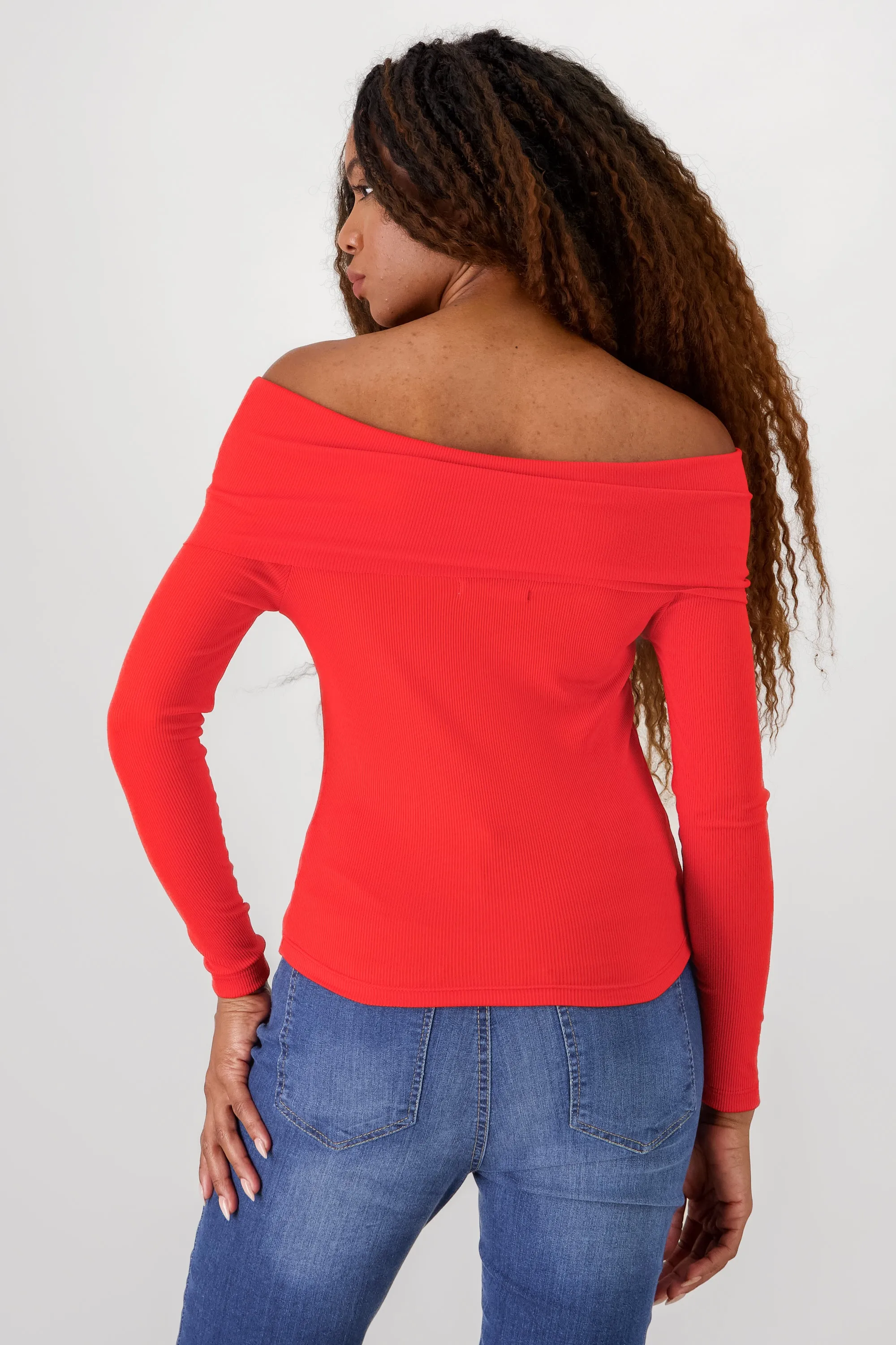 Top rib off shoulder sold by Shasa product image thumbnail 4