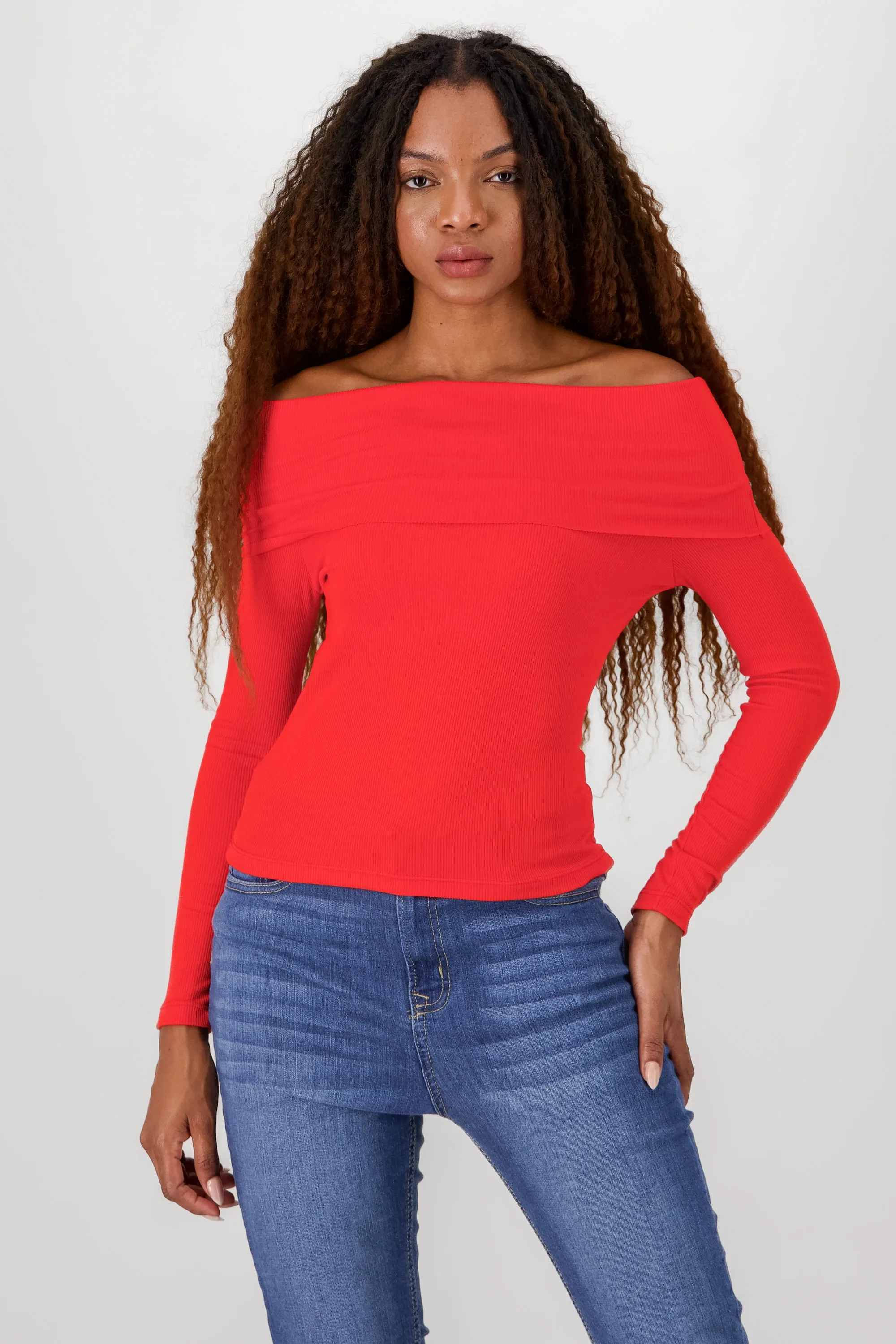 Top rib off shoulder sold by Shasa product image thumbnail 2
