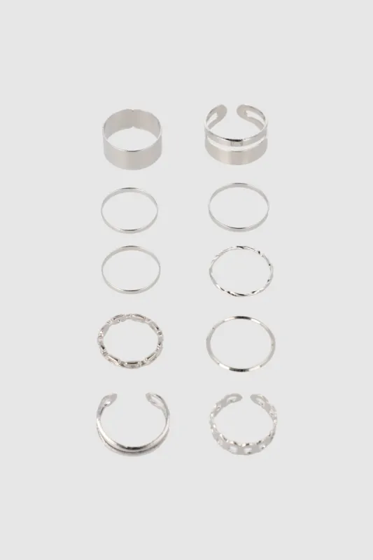 Set 10 Anillos Metal sold by Shasa
