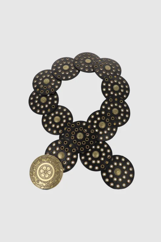 Cinturon circulos hebilla boho sold by Shasa