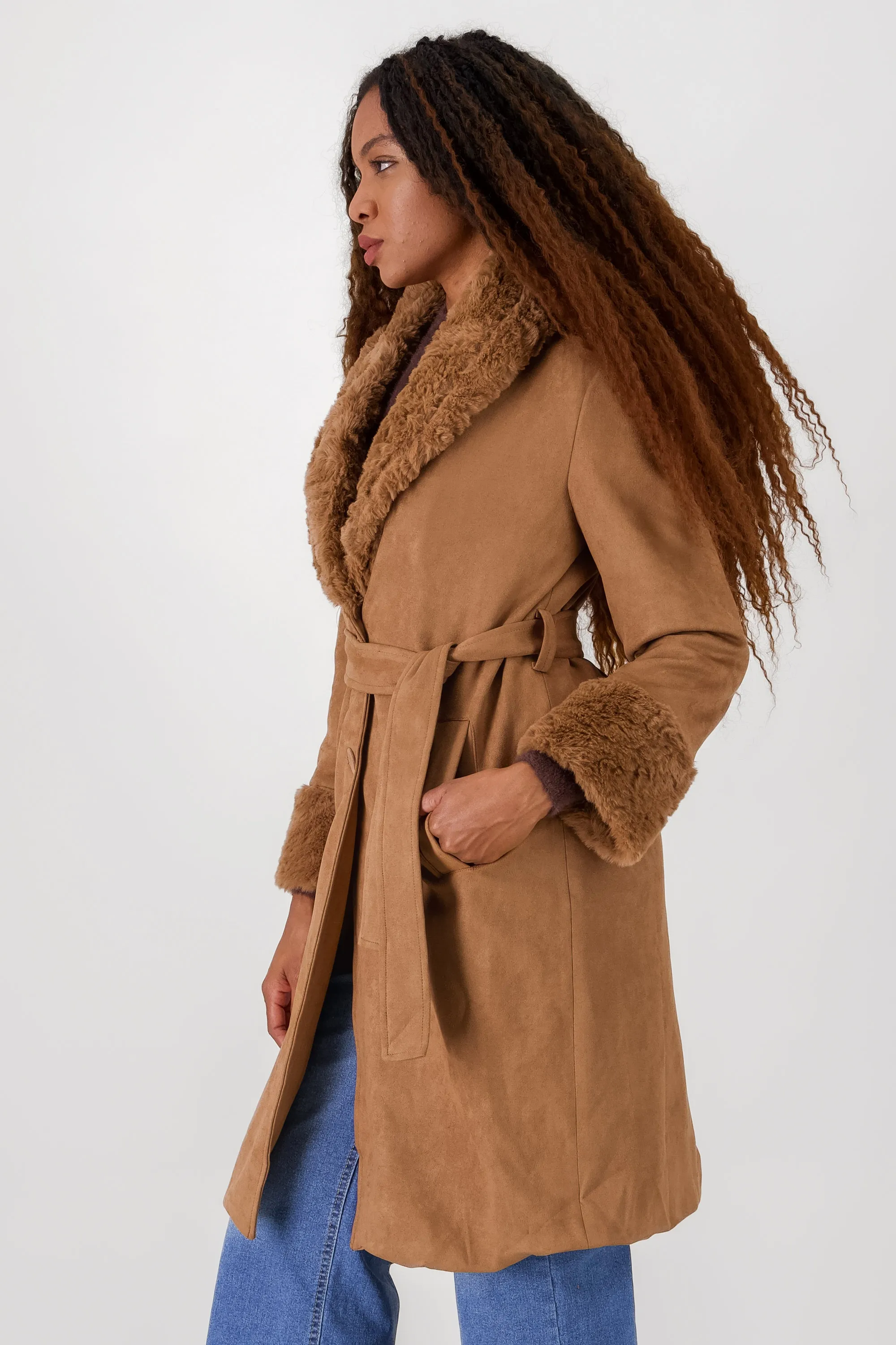 Abrigo peluche mangas cuello sold by Shasa product image thumbnail 3