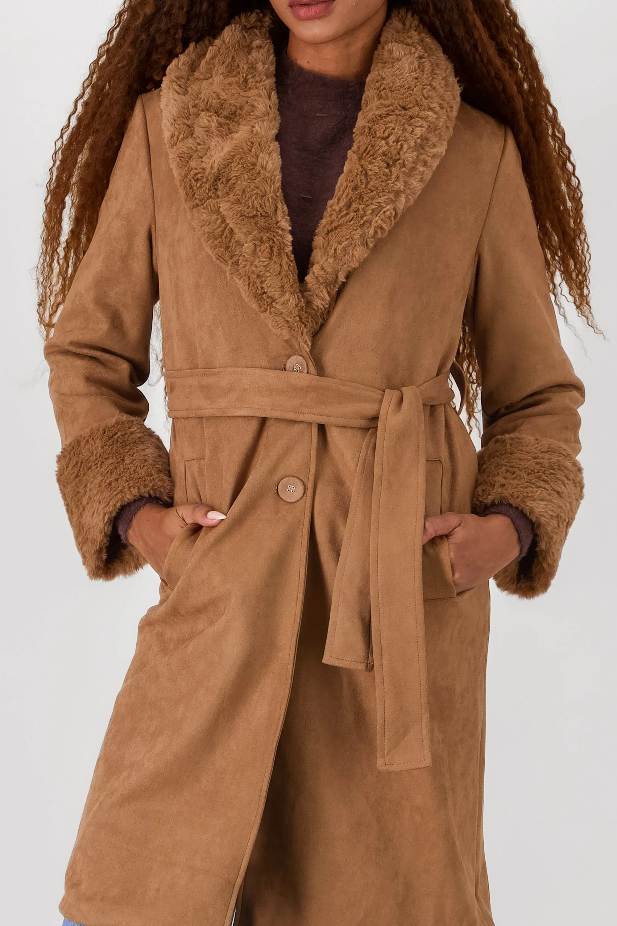 Abrigo peluche mangas cuello sold by Shasa product image thumbnail 5