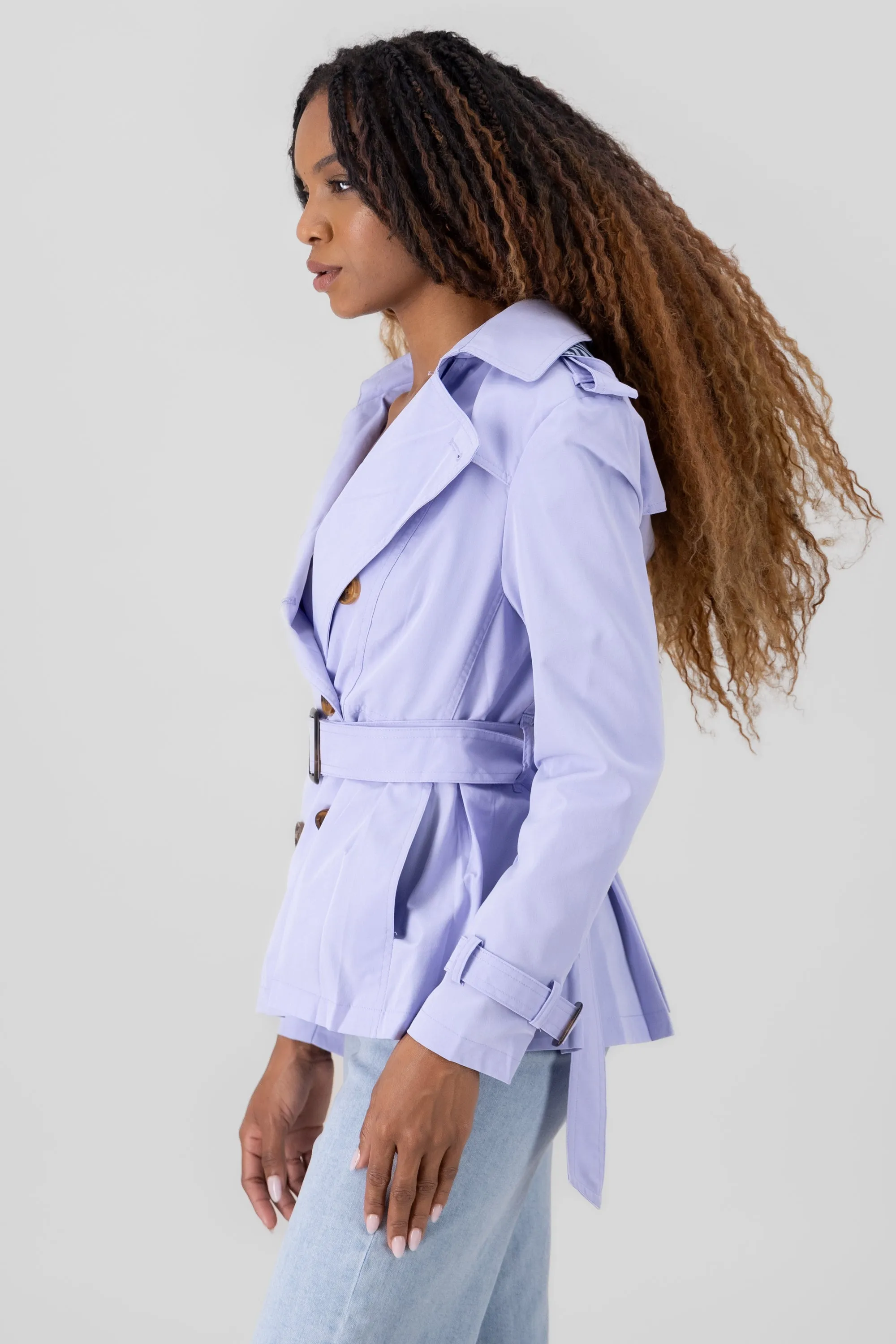 Gabardina corta cinturon sold by Shasa product image thumbnail 3