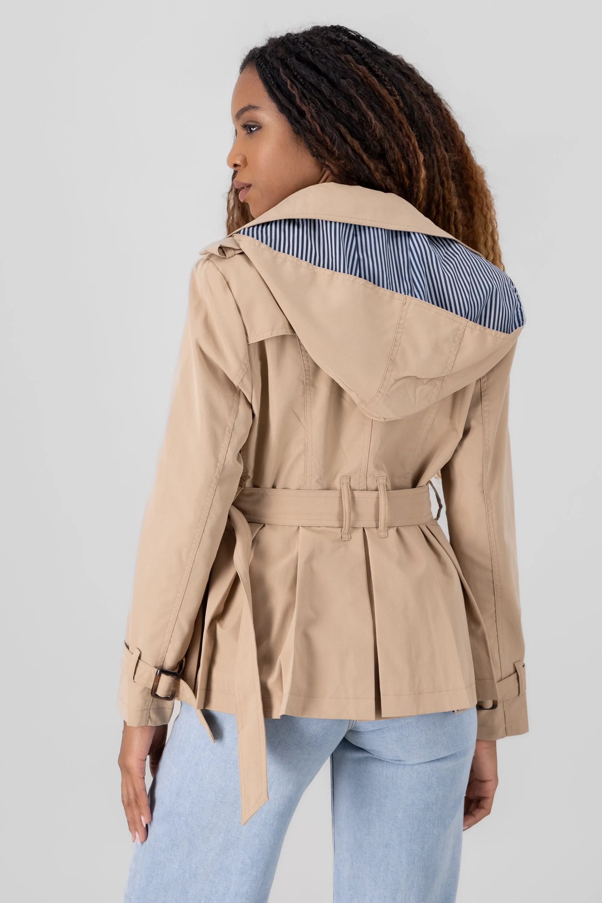 Gabardina corta cinturon sold by Shasa product image thumbnail 4