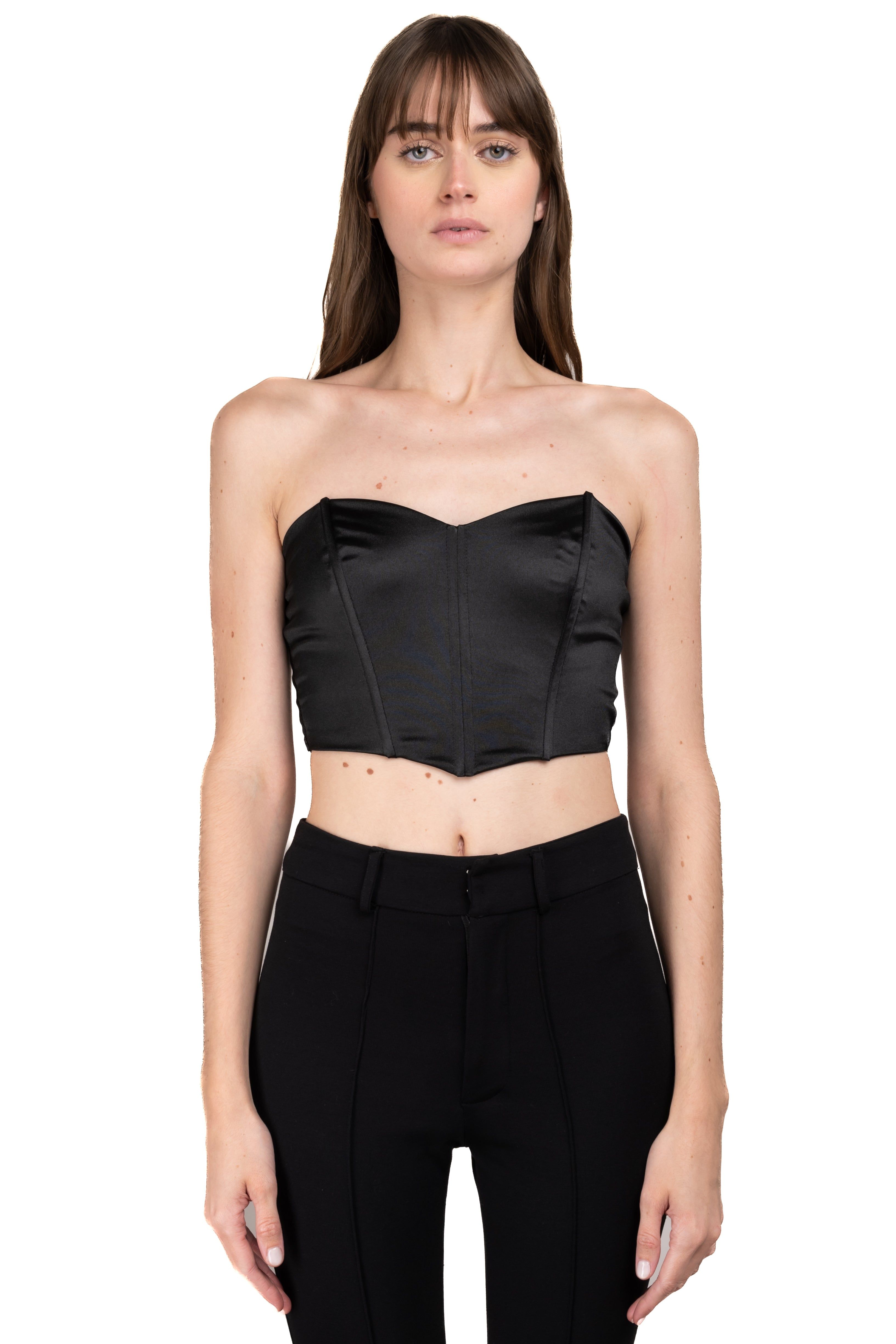 Top strapless corset satín sold by Shasa product image thumbnail 2