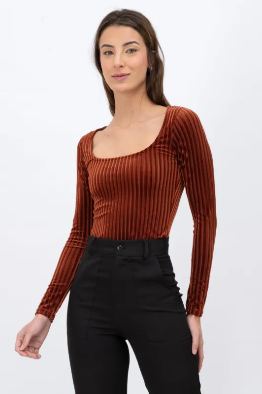 Bodysuit velvet acanalado sold by Shasa