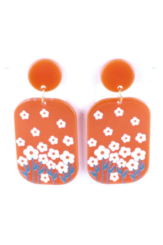 Aretes Flores Plastico sold by Shasa