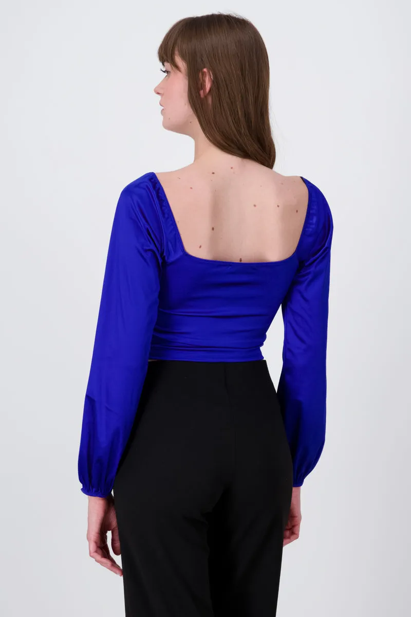 Blusa crop bustier satín sold by Shasa product image thumbnail 4