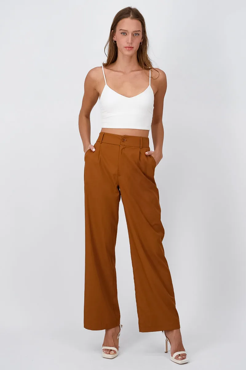 Pantalón Recto Pinzas Bolsillos sold by Shasa