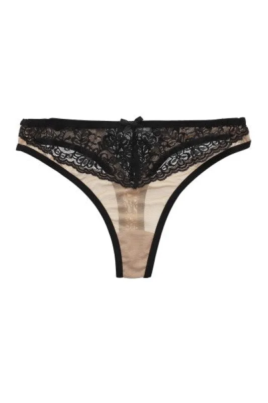 Tanga mesh encaje sold by Shasa