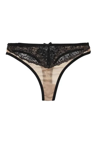 Tanga mesh encaje sold by Shasa