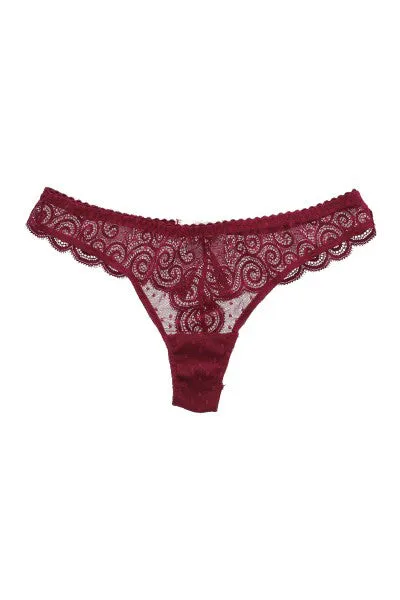 Tanga mesh puntos encaje sold by Shasa