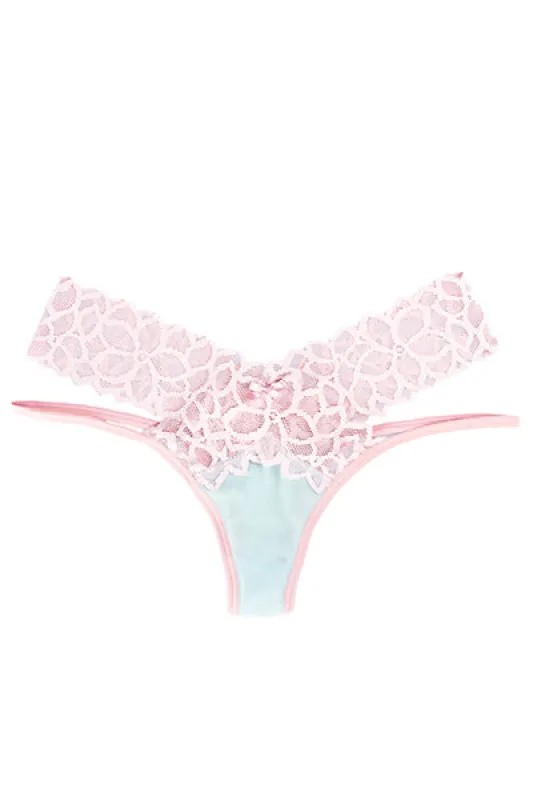 Tanga tiras encaje cruzado sold by Shasa