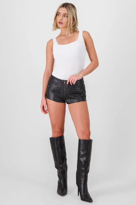 Mini short pu sold by Shasa