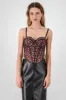 Corset animal print detalle varillas contraste sold by Shasa