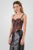 Corset animal print detalle varillas contraste sold by Shasa