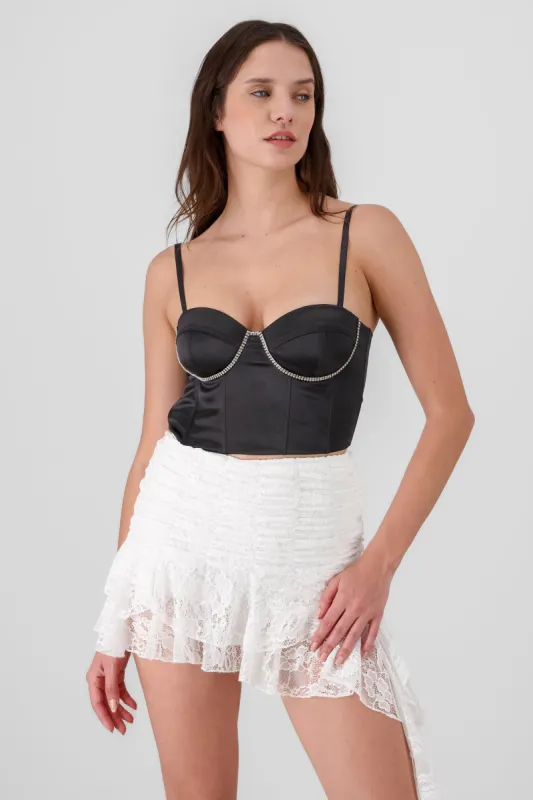 Corset brillos moños sold by Shasa