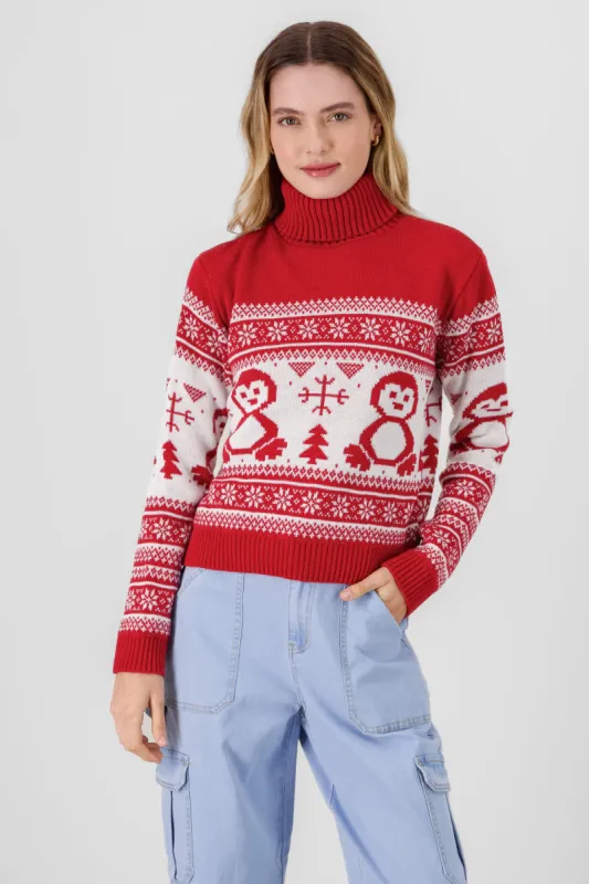 Sueter grecas pingüinos cuello alto sold by Shasa