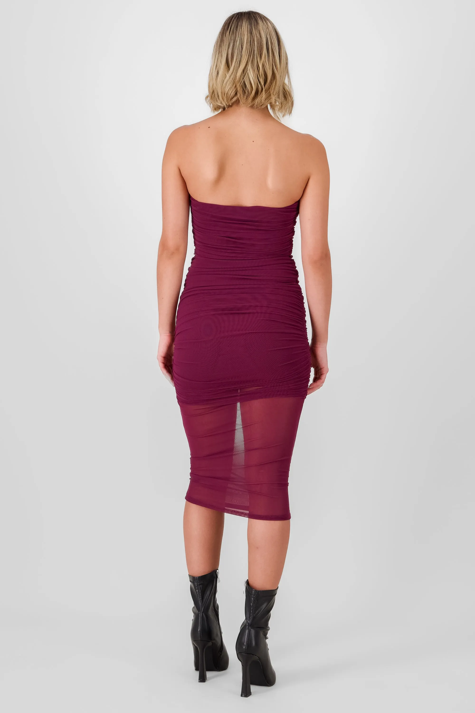 Vestido midi plisado mesh sold by Shasa product image thumbnail 4