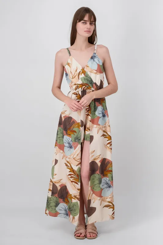 Romper estampado tropical detalle escote sold by Shasa